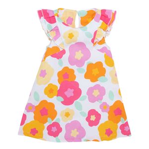 Vestido manga sisa para bebé niña