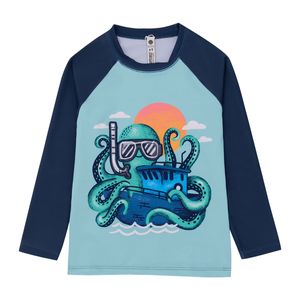 Camiseta manga larga de playa para bebé niño
