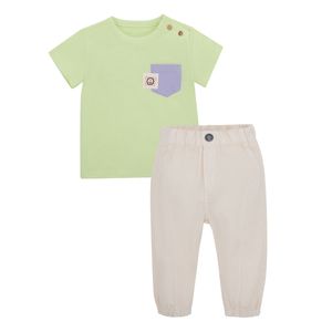 Conjunto de pantalón + camiseta manga corta para recién nacidos